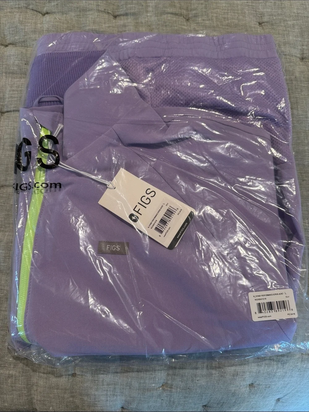 Figs Lavender Dew Sydney Scrub Jacket - Picture 1 of 2